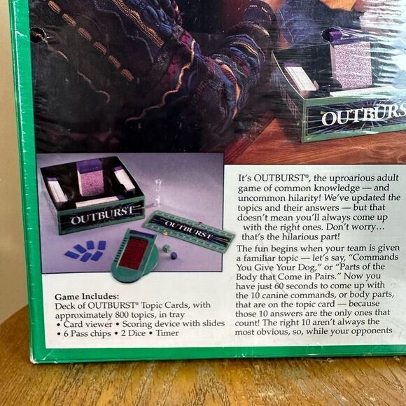 1994 Outburst Parker Brothers Board Game -‎ NWB/ SEALED - Picture 4 of 6